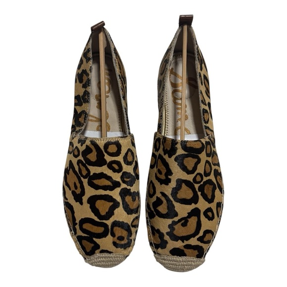 Sam Edelman Brown Tan Espadrilles with Leopard Print - Picture 3 of 10